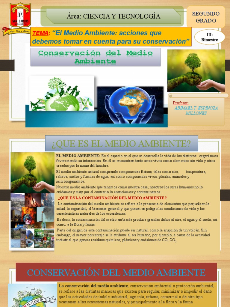 Cuidado del Medio Ambiente para Niños | PDF | Entorno natural | Reciclaje