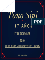 Invitacion Cumpleaños 15 Años Gratis Elegante Dorado