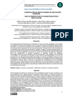 Evaluación y Acreditación de Instituciones de Educación Superior