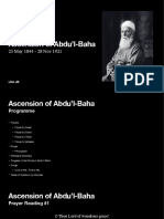 Ascension Abdul Baha Programme PDF