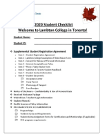 F2020 Student Checklist Sample