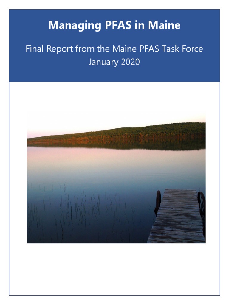 Managing PFAS in Maine - Final Report From The Maine PFAS Task Force ...