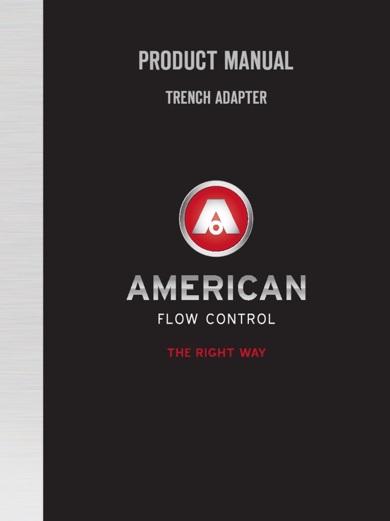 Section 8 Trench Adapter 100614 PDF Pipe (Fluid Conveyance) Valve