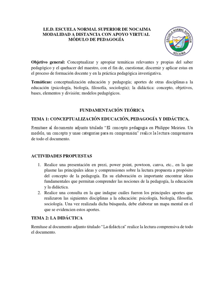 Modelos Pedagógicos y Enfoques Educativos | PDF | Pedagogía | Método de ...