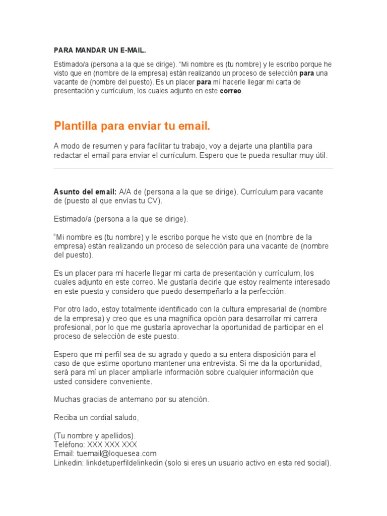 Tips Para Cv