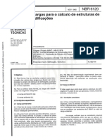 ABNT NBR 6120-1980- Cargas para o cálculo de estruturas de edificações