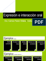 Presentación de Ejercitar La Expresión e Interacción Oral