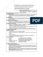 Contratación de Ingeniero de Apoyo en Estudios y Proyectos