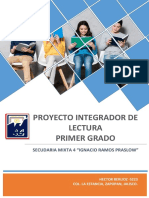 Proyecto Integrador de Lectura Primer Grado: Secudaria Mixta 4 "Ignacio Ramos Praslow"