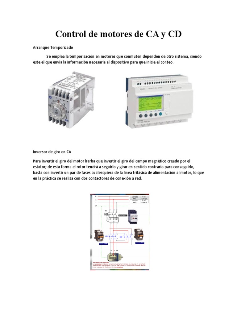 Control de Motores CA y CD | PDF