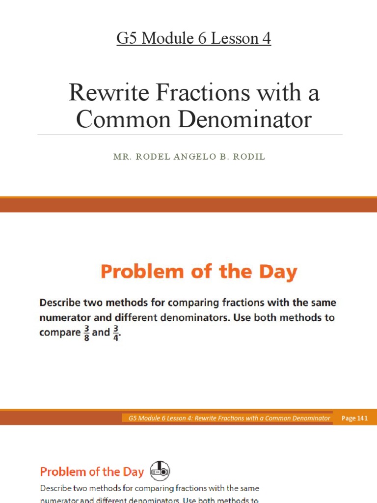 G5 Module 6 Lesson 4 | PDF | Division (Mathematics) | Science