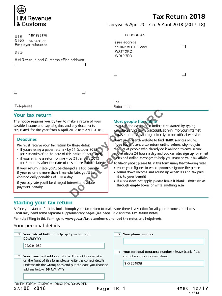 View Tax Return PDF | PDF | Pension | Taxes