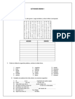 Tildación general y sopa de letras