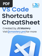 VSCode Shortcuts CheatSheet