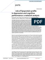 The Role of Lipoprotein Profile in Depression and Cognitive Performance: A Network Analysis
