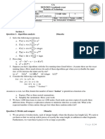 CA 2022/2023 Academic Year Bachelor of Technology Algorithm Complexity Openbook Exam