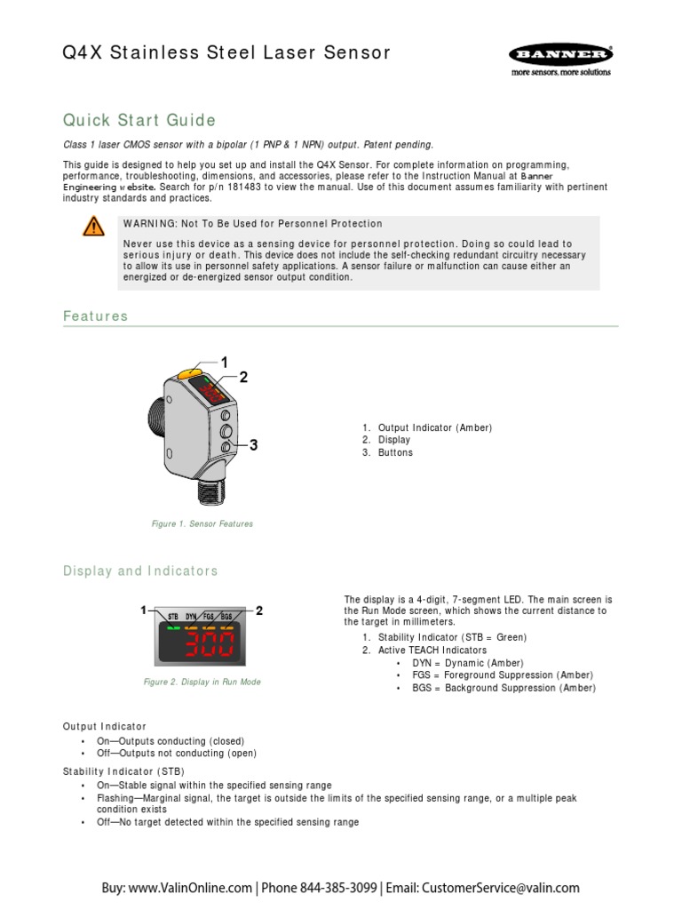 bannerq4xlasersensors PDF Legal Liability Switch