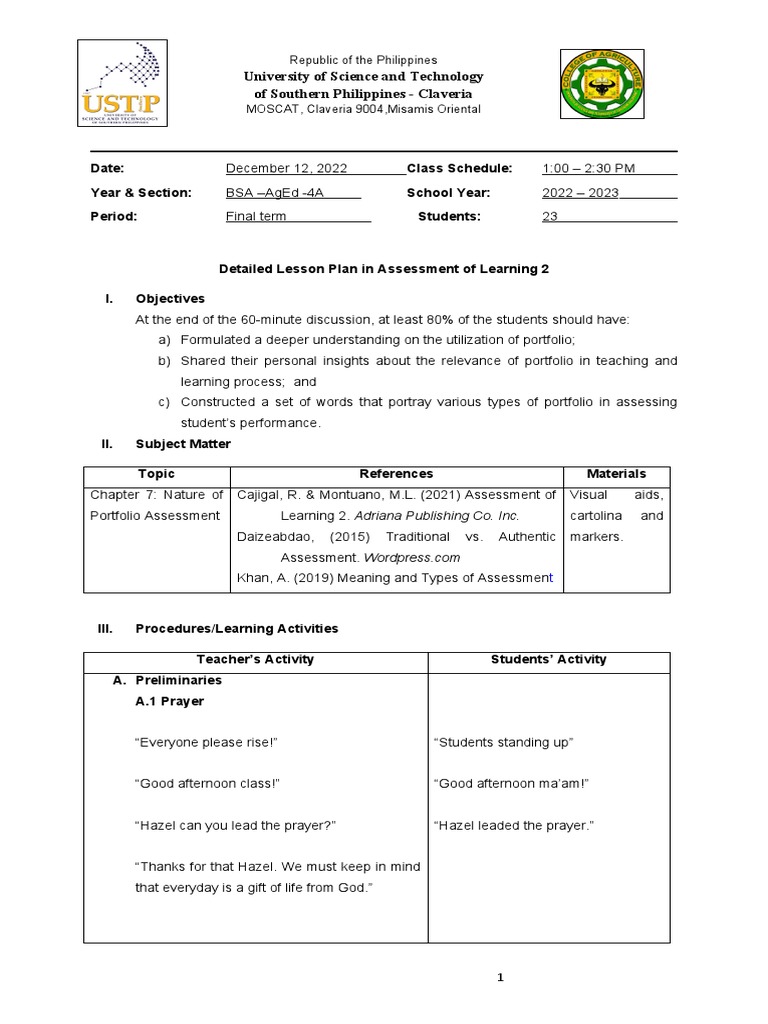 Lesson Plan Pdf Teaching Method Teachers