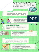 Infografía de Proceso Recortes de Papel Notas Verde