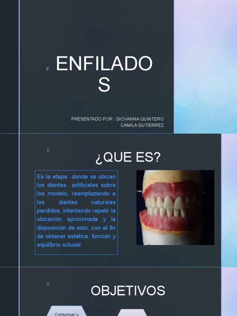 Enfilado de Prótesis Total: Guía Clínica | PDF | Odontología | Diente