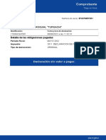Comprobante: Detalle de Las Obligaciones Pagadas
