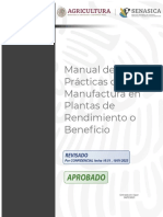 Revisado Aceptada Buenas Practicas de Manofactura para Rendimiento