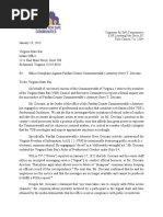 VSC Bar Complaint Letter Steve T Descano FOIA VSB January 19, 2023