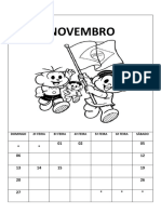 Calendário Novembro