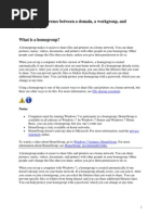 What Is The Difference Between A Domain, Workgroup and Homegroup
