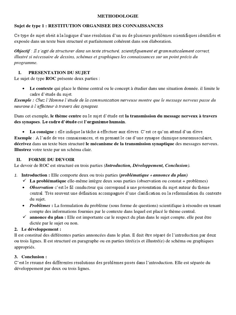 Transmission synaptique : méthodologie ROC | PDF | Synapse | Acétylcholine