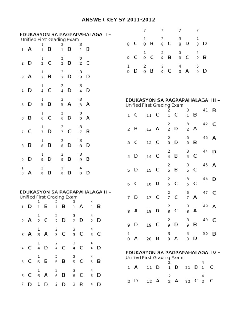 ep answer key pdf