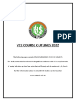 VCE 2022 Course Outlines