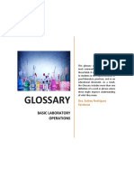 Glossary Basic Laboratory Operations