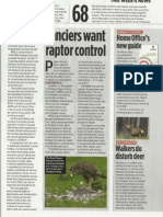 Pigeon Fanciers Call For Raptor Control, 16 February 2011