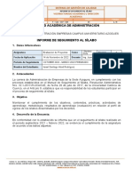 Evaluación de Proyectos Seguimiento Sílabo