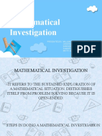 Mathematical Investigation