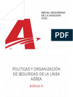 Modulo III - Politicas y Organizacion de Seguridad de La Linea Aerea