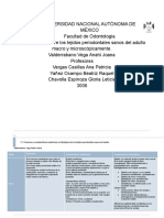 2.1.3 Cuadro. Funciones y Características Anatómicas e Histológicas de Los Tejidos Periodontales Sanos Del Adulto - ValderrabanoVegaAnahiJoana - 3006