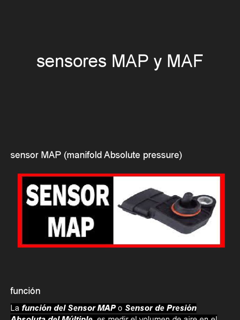 Sensores Map y Maf PDF Electrónica Ingenieria Eléctrica
