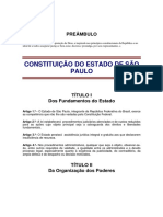 Constituicao Do Estado de SP