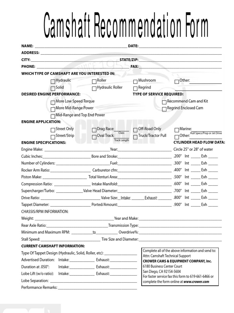 Camshaft Form Transmission (Mechanics) Automatic