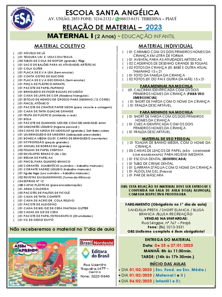 Lista maternal sales
