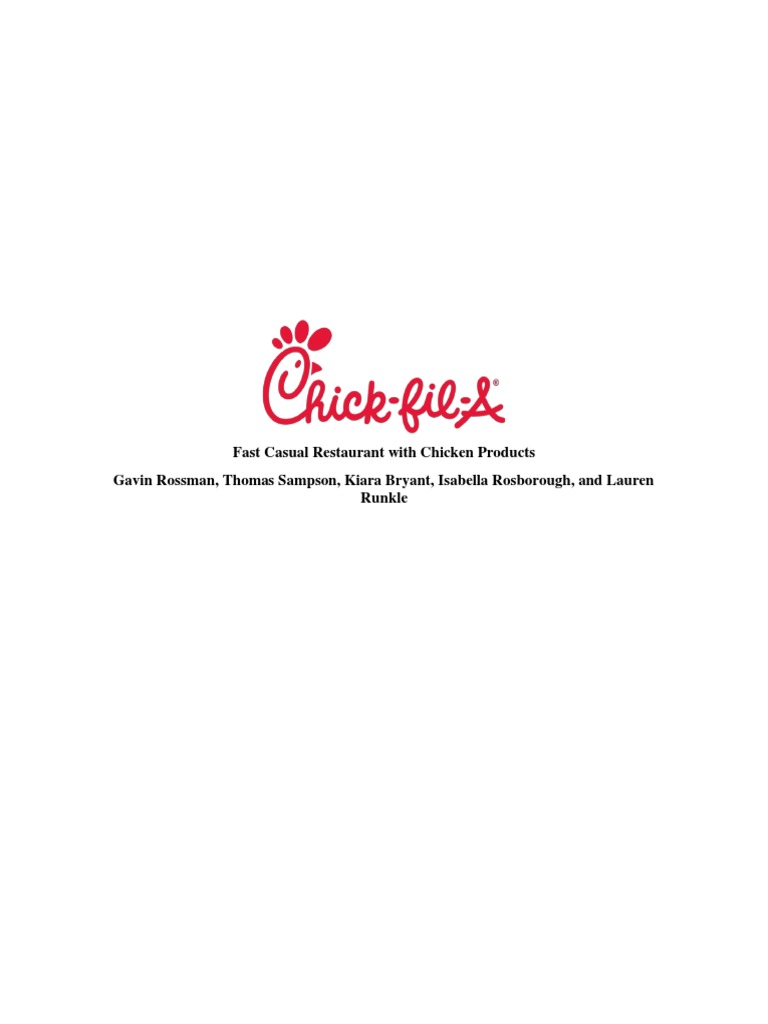 ChickFilA Marketing Plan PDF Franchising Revenue