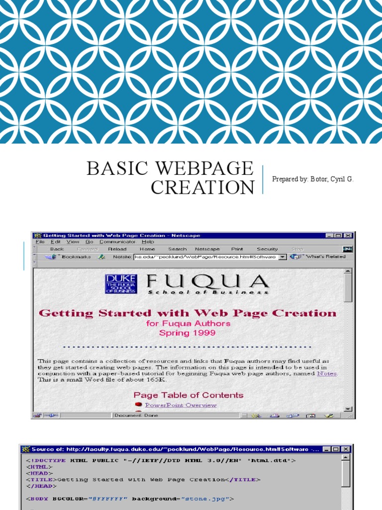 HTML Basics for Webpage Creation | PDF | Html | World Wide Web