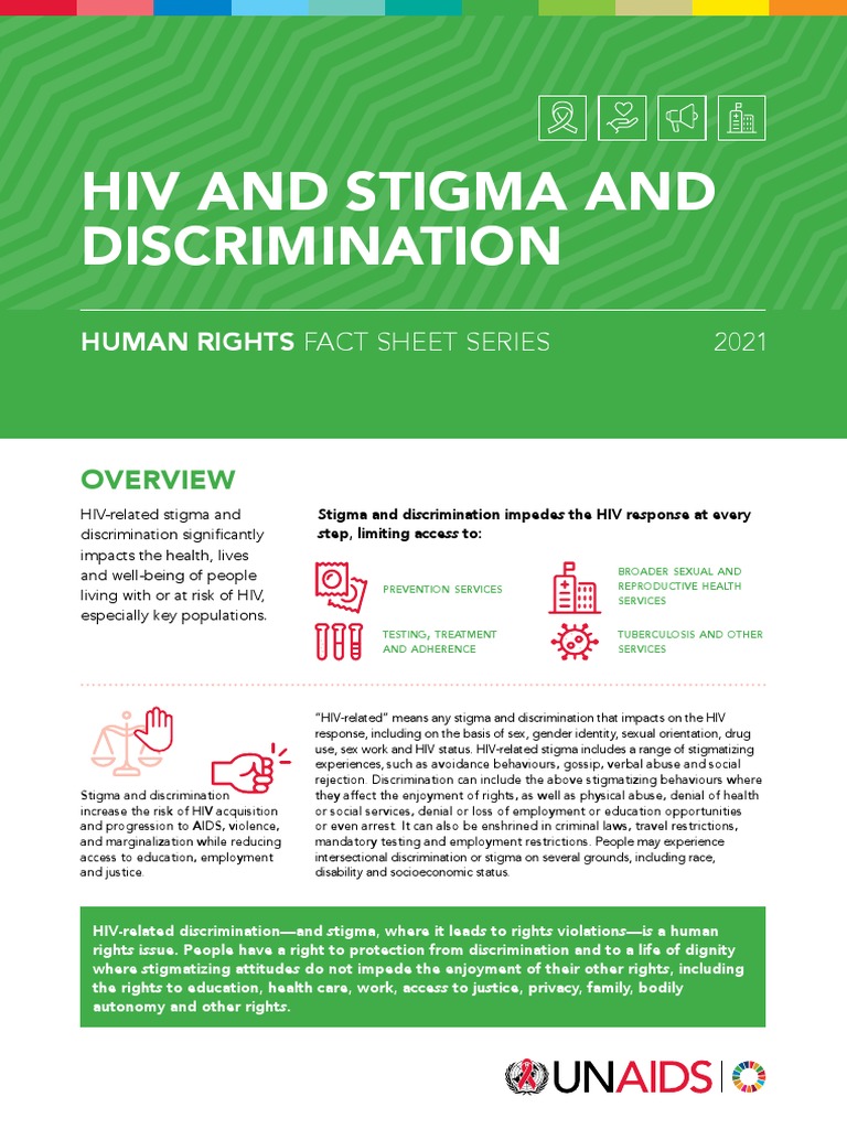 07 Hiv Human Rights Factsheet Stigma Discrmination - en | Download Free ...