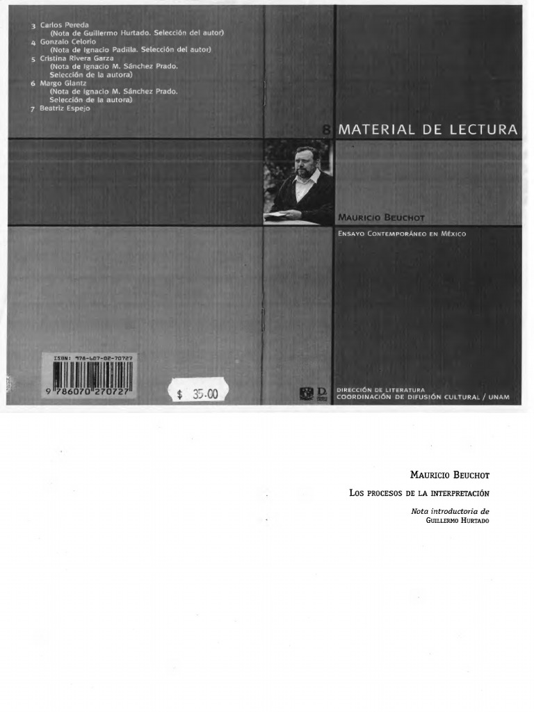 Beuchot - Procesos de La Interpretación | PDF | Hermenéutica | Analogía