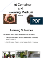 Topic 5 - Growing Medium