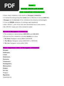 Class Xii-history-Theme 1-Bricks, Beads and Bones