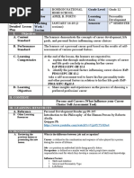 DLP - SHS Personality Development - Persons and Career