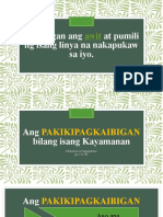 Ang PAKIKIPAGKAIBIGAN Bilang Isang Kayamanan